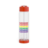 GEMINI RAINBOW INFUSER WATER BOTTLE