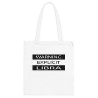 WARNING LIBRA TOTE BAG