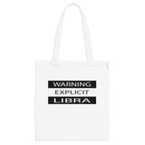 WARNING LIBRA TOTE BAG