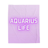 AQUARIUS LIFE VELVETEEN PLUSH BLANKET