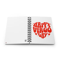 HAPPY VIRGO DAY SPIRAL BOUND JOURNAL