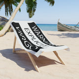 WARNING VIRGO BEACH TOWEL