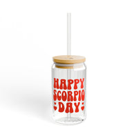 HAPPY SCORPIO DAY SIPPER GLASS