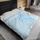 TAURUS LIFE VELVETEEN PLUSH BLANKET