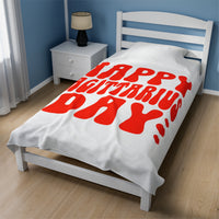 HAPPY SAGITTARIUS DAY VELVETEEN PLUSH BLANKET