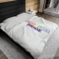 ARIES PRIDE VELVETEEN PLUSH BLANKET