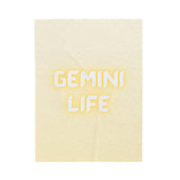 GEMINI LIFE VELVETEEN PLUSH BLANKET