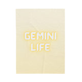 GEMINI LIFE VELVETEEN PLUSH BLANKET