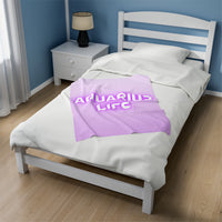 AQUARIUS LIFE VELVETEEN PLUSH BLANKET