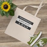 WARNING LEO TOTE BAG