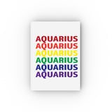 AQUARIUS RAINBOW HARD BACKED JOURNAL