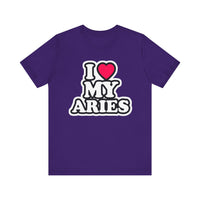 I LOVE MY ARIES T SHIRT