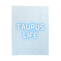 TAURUS LIFE VELVETEEN PLUSH BLANKET