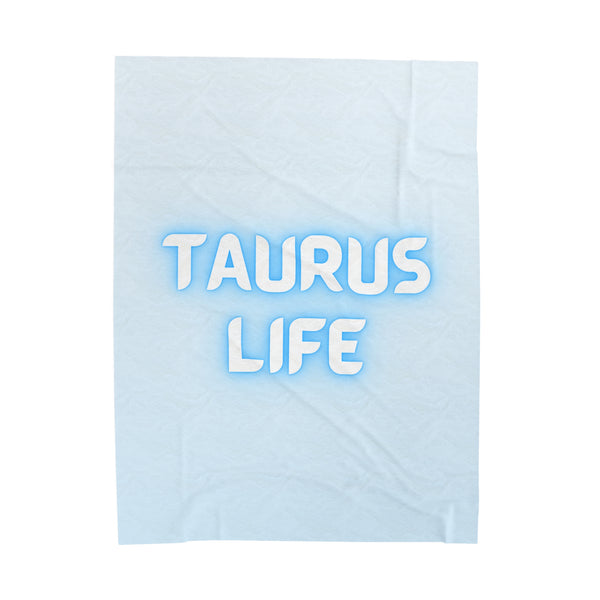 TAURUS LIFE VELVETEEN PLUSH BLANKET