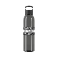 WARNING TAURUS WATER BOTTLE