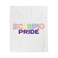 SCORPIO PRIDE VELVETEEN PLUSH BLANKET