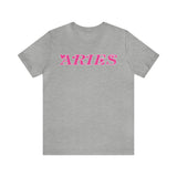 ARIES PINK T SHIRT