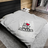 I LOVE MY ARIES VELVETEEN PLUSH BLANKET