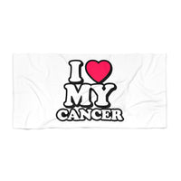 I LOVE MY CANCER BEACH TOWEL