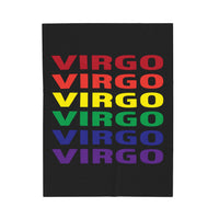 VIRGO RAINBOW VELVETEEN PLUSH BLANKET