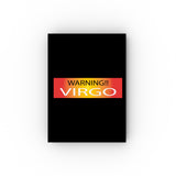 WARNING!! VIRGO HARD BACKED JOURNAL