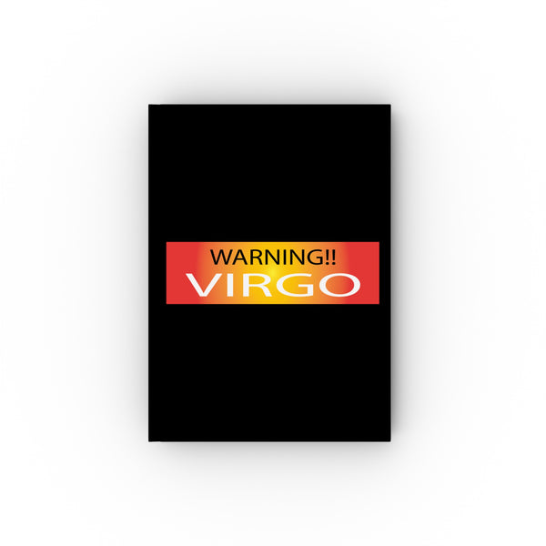 WARNING!! VIRGO HARD BACKED JOURNAL