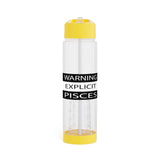 WARNING PISCES INFUSER WATER BOTTLE