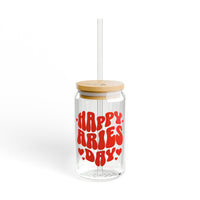 HAPPY ARIES DAY SIPPER GLASS