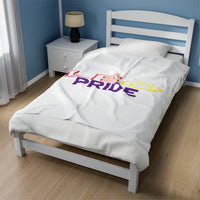 LEO PRIDE VELVETEEN PLUSH BLANKET