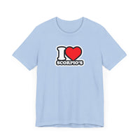 I LOVE SCORPIOS T SHIRT