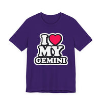 I LOVE MY GEMINI T SHIRT