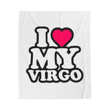 I LOVE MY VIRGO VELVETEEN PLUSH BLANKET