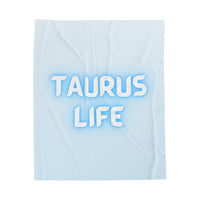 TAURUS LIFE VELVETEEN PLUSH BLANKET