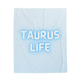 TAURUS LIFE VELVETEEN PLUSH BLANKET