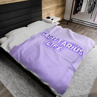 SAGITTARIUS LIFE VELVETEEN PLUSH BLANKET