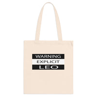 WARNING LEO TOTE BAG