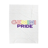 GEMINI PRIDE VELVETEEN PLUSH BLANKET