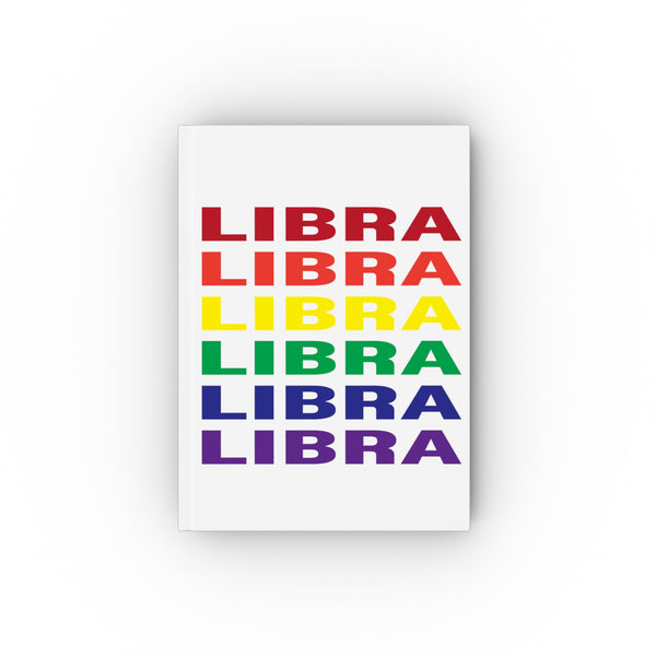 LIBRA RAINBOW HARD BACKED JOURNAL