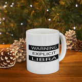 WARNING EXPLICIT LIBRA MUG