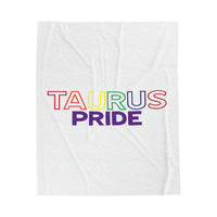 TAURUS PRIDE VELVETEEN PLUSH BLANKET