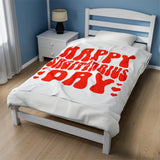 HAPPY SAGITTARIUS DAY VELVETEEN PLUSH BLANKET