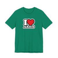 I LOVE ARIES T SHIRT