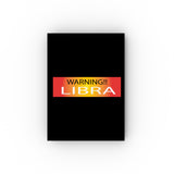 WARNING!! LIBRA HARD BACKED JOURNAL