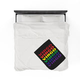 VIRGO RAINBOW VELVETEEN PLUSH BLANKET