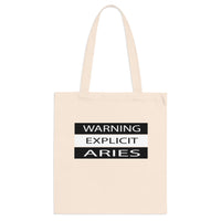 WARNING ARIES TOTE BAG