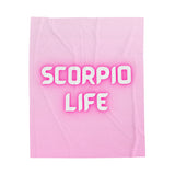 SCORPIO LIFE VELVETEEN PLUSH BLANKET