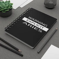 WARNING EXPLICIT ARIES SPIRAL BOUND JOURNAL