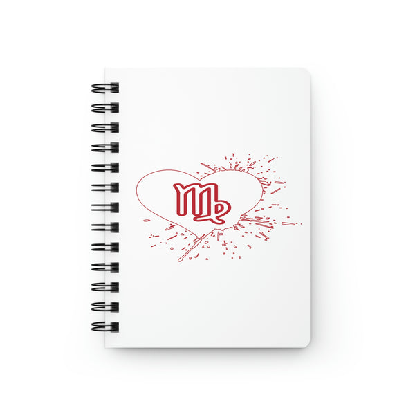 VIRGO RED SPIRAL BOUND JOURNAL