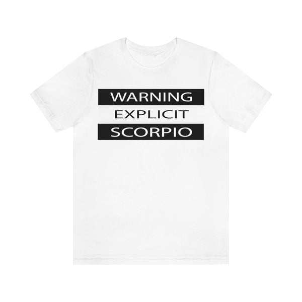 WARNING SCORPIO T SHIRT