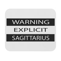 WARNING EXPLICIT SAGITTARIUS MOUSEPAD (Rectangle)